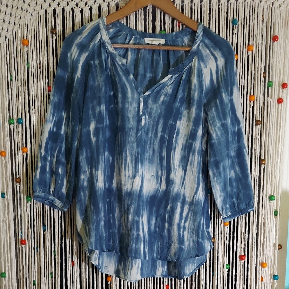 beachlunchlounge Tie Dye Blouse With Studded Details
